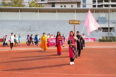 สถาบันเอเชียศึกษา เข้าร่วมขบวนพาเหรดในงานพิธีเปิดการแข่งขันกีฬาภายในของบุคลากร ครั้งที่ 41 ประจำปี 2562